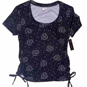 Celestial Sun Moon Tie Top